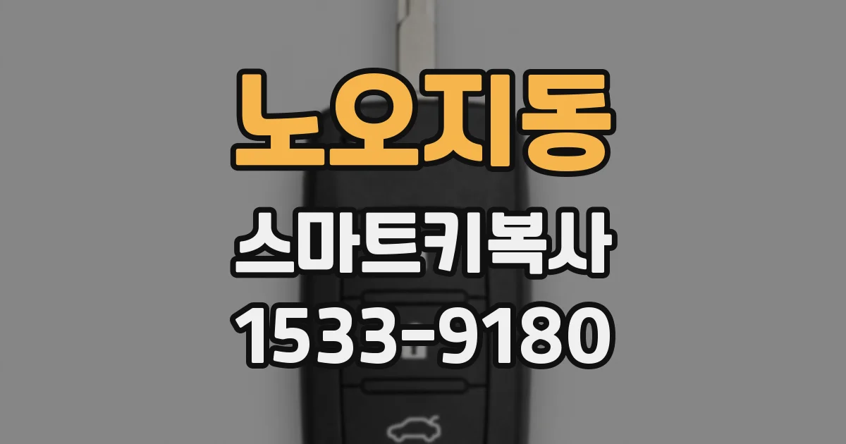 노오지동 스마트키복사