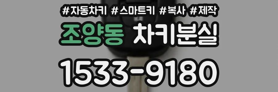 조양동 차키분실