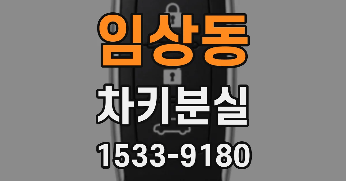임상동 차키분실