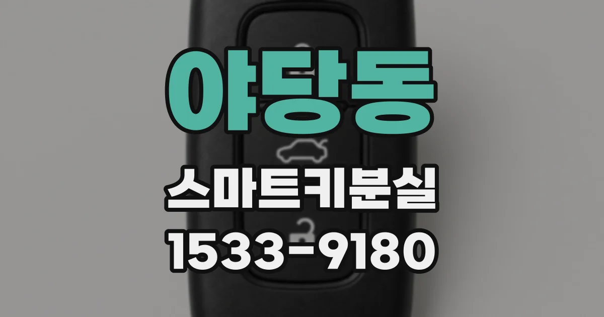 야당동 스마트키분실