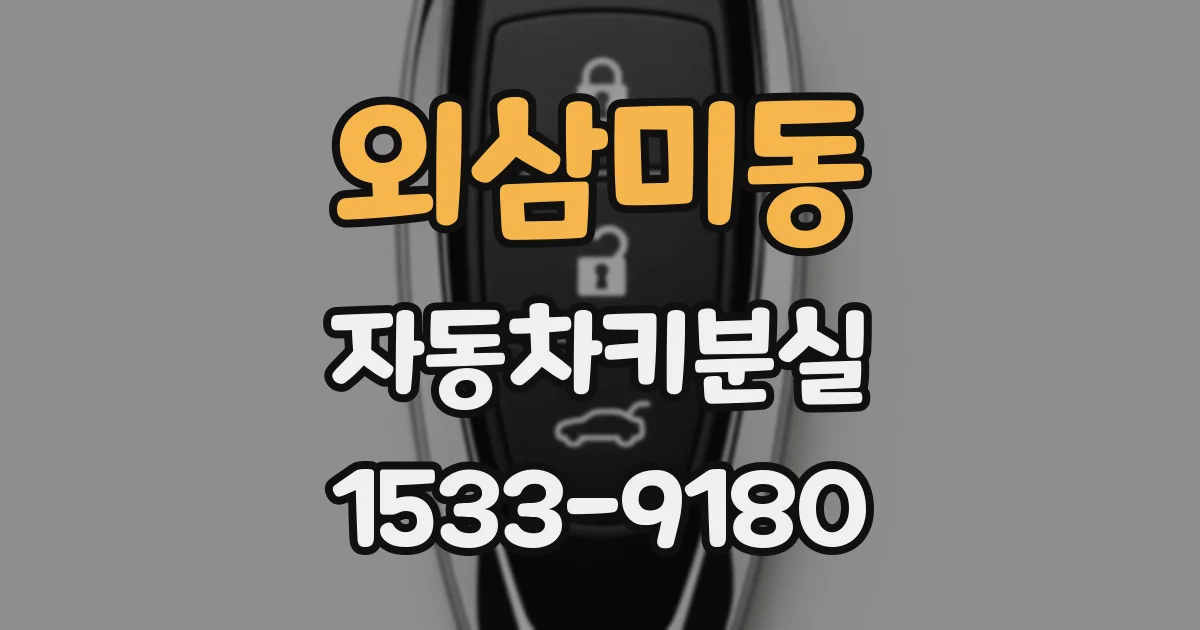외삼미동 자동차키분실