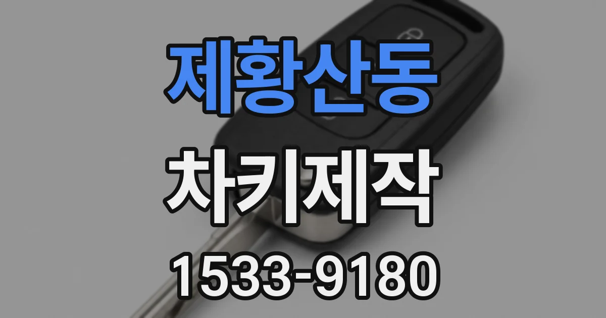 제황산동 차키제작
