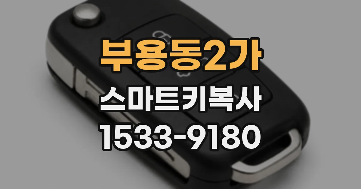 부용동2가 스마트키복사