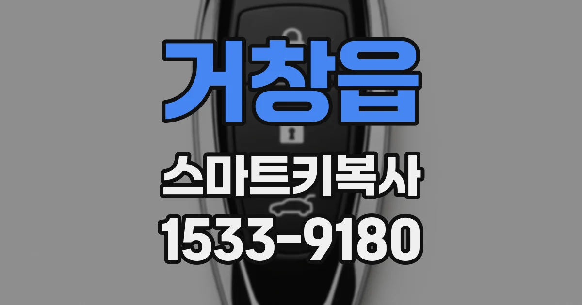 거창읍 스마트키복사