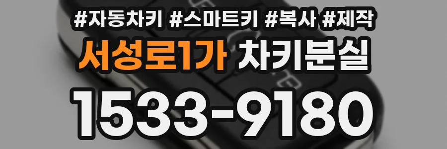 서성로1가 차키분실
