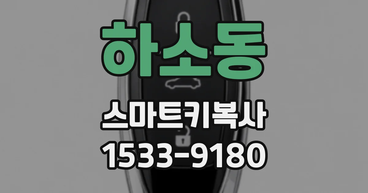 하소동 스마트키복사