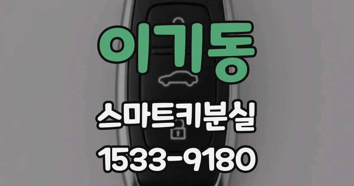 이기동 스마트키분실