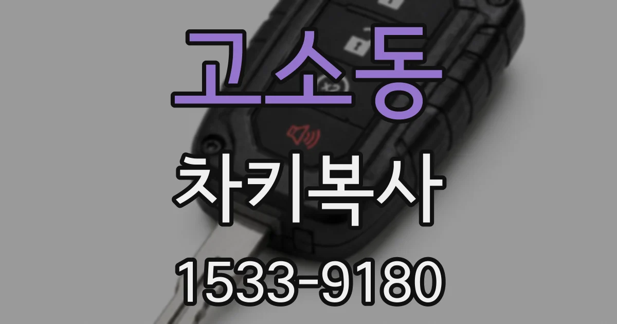 고소동 차키복사