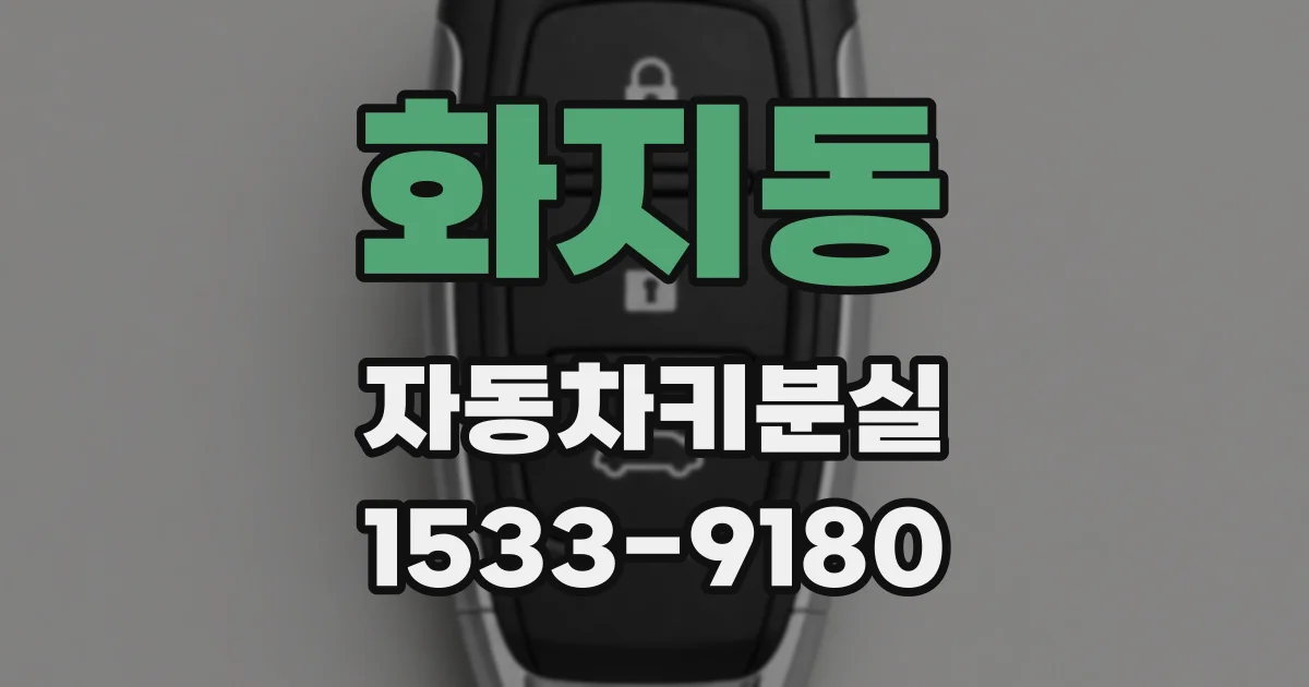 화지동 자동차키분실