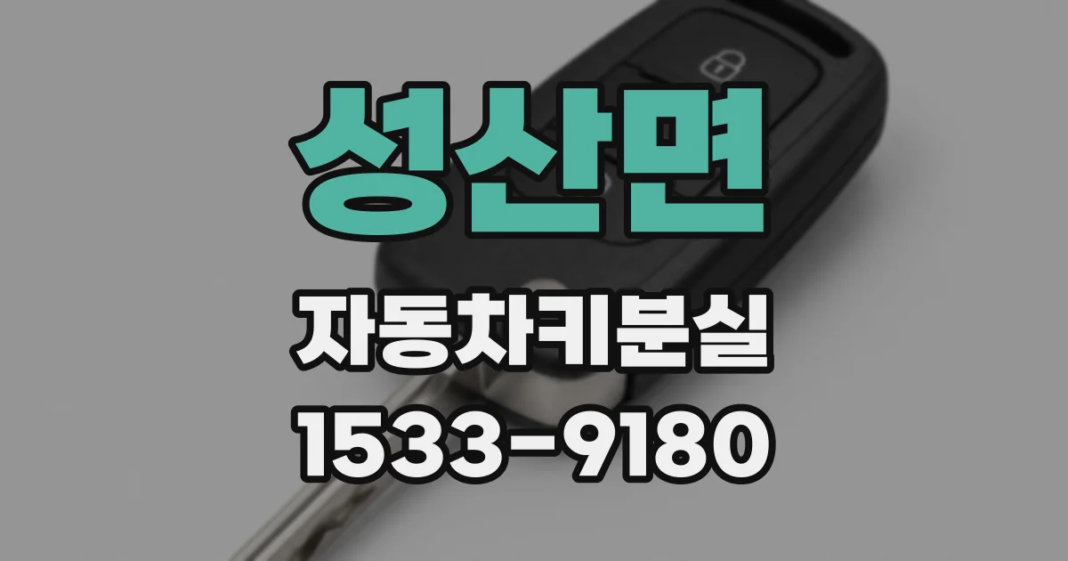성산면 자동차키분실