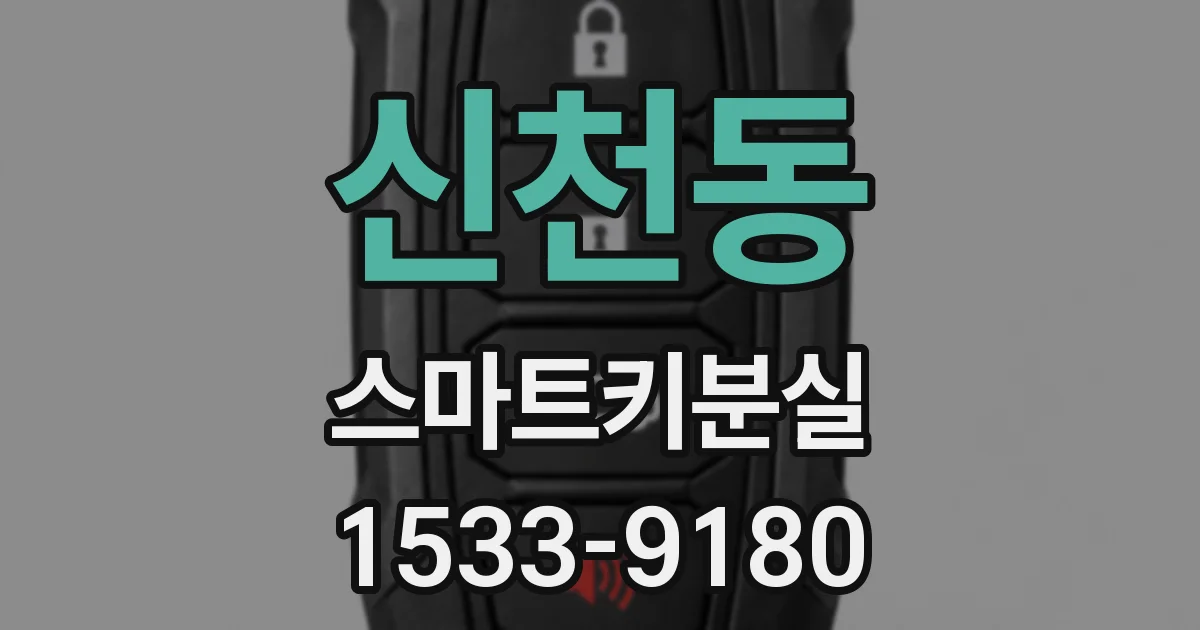 신천동 스마트키분실