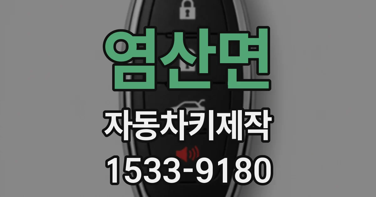 염산면 자동차키제작