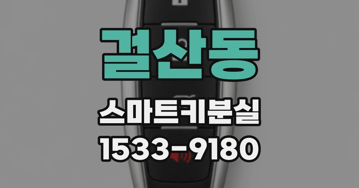 걸산동 스마트키분실
