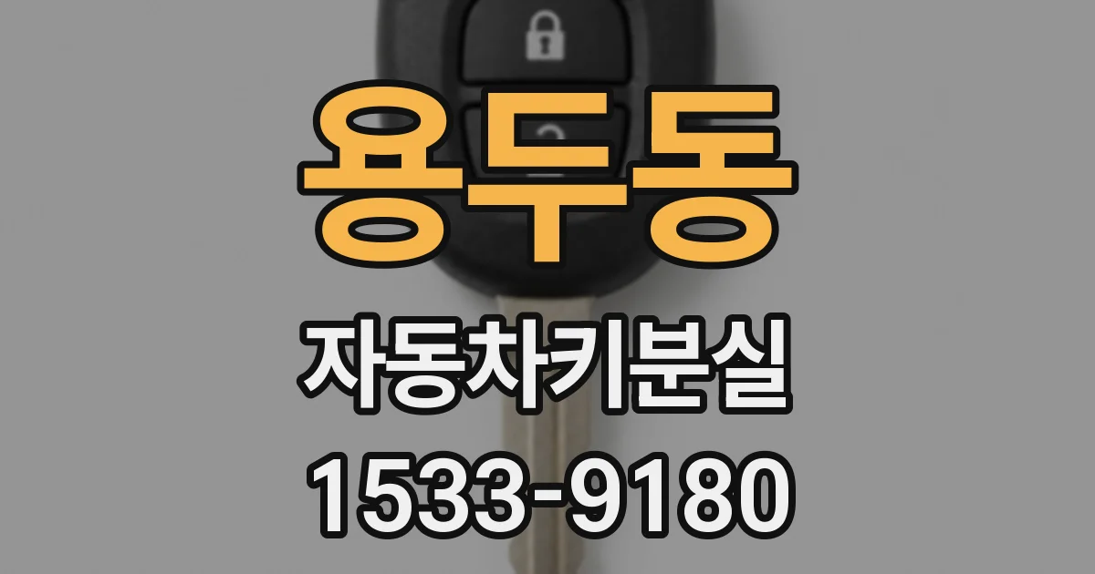 용두동 자동차키분실