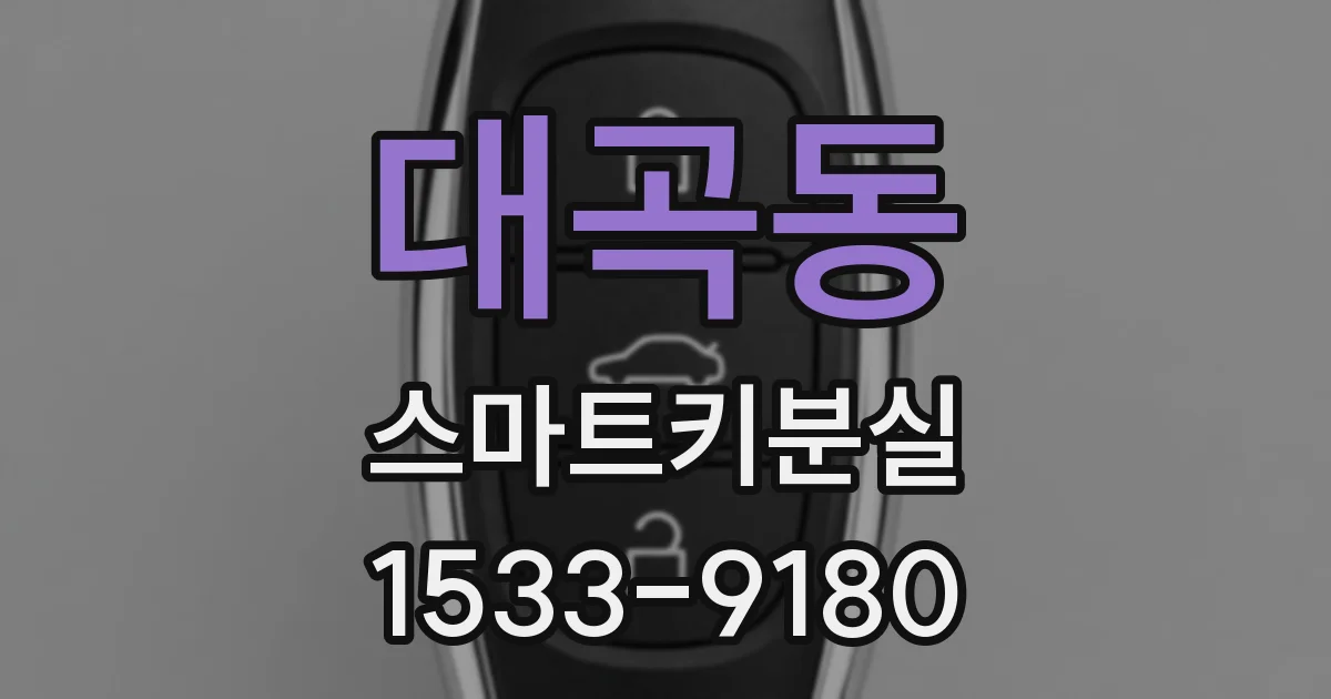 대곡동 스마트키분실