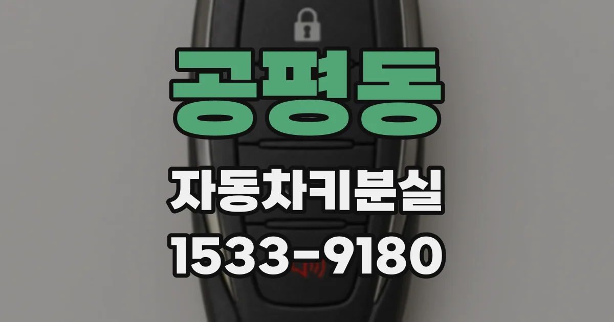 공평동 자동차키분실