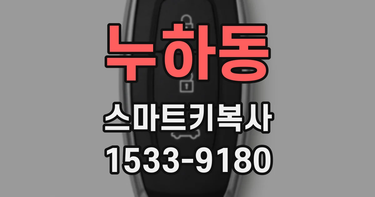 누하동 스마트키복사