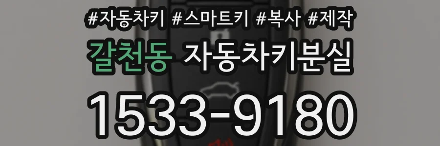 갈천동 자동차키분실