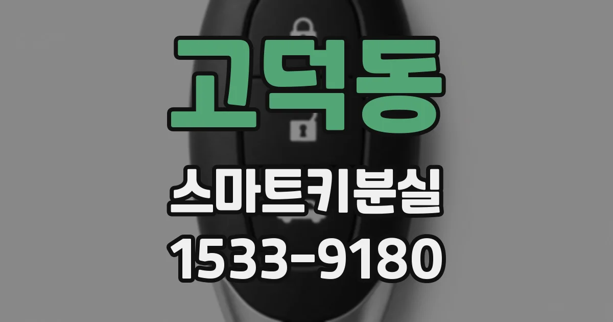 고덕동 스마트키분실
