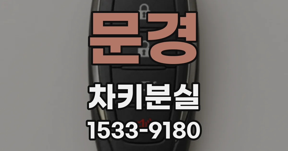 문경 차키분실