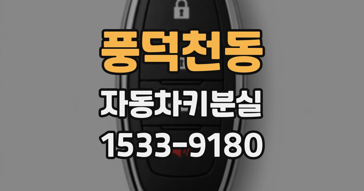 풍덕천동 자동차키분실