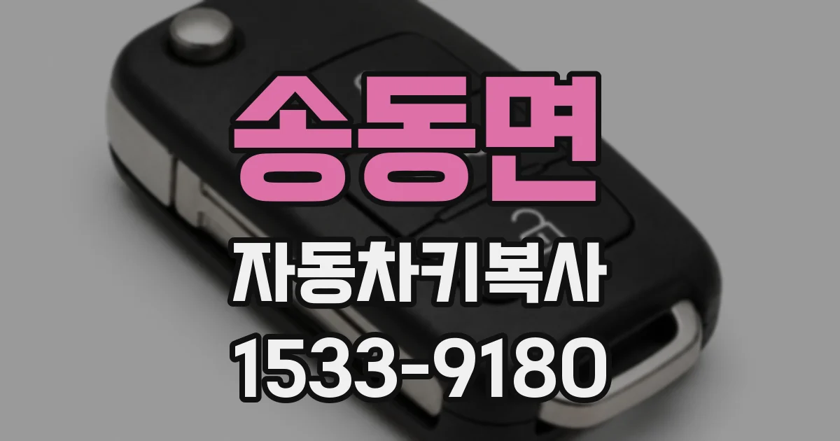 송동면 자동차키복사