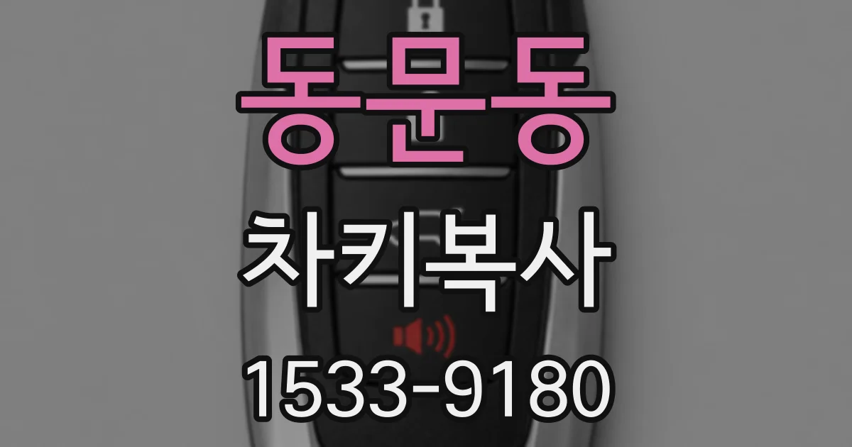 동문동 차키복사