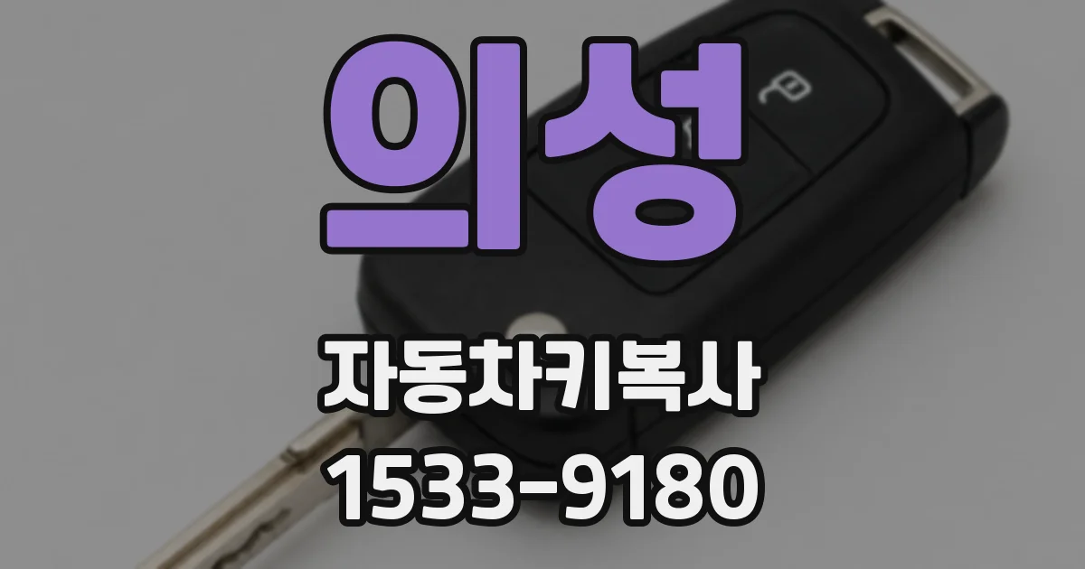 의성 자동차키복사
