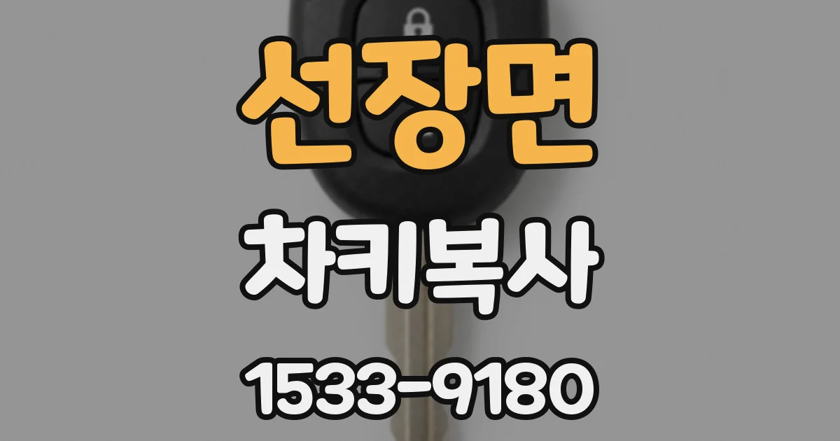 선장면 차키복사