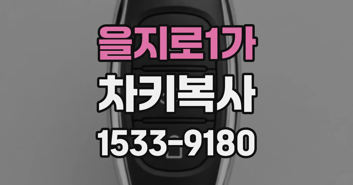을지로1가 차키복사