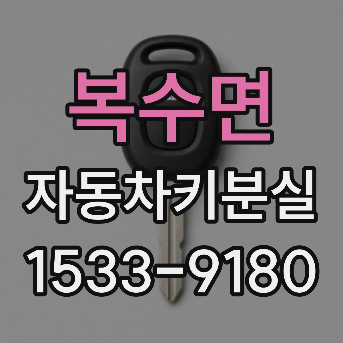 복수면 자동차키분실