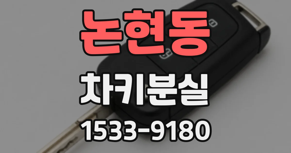 논현동 차키분실