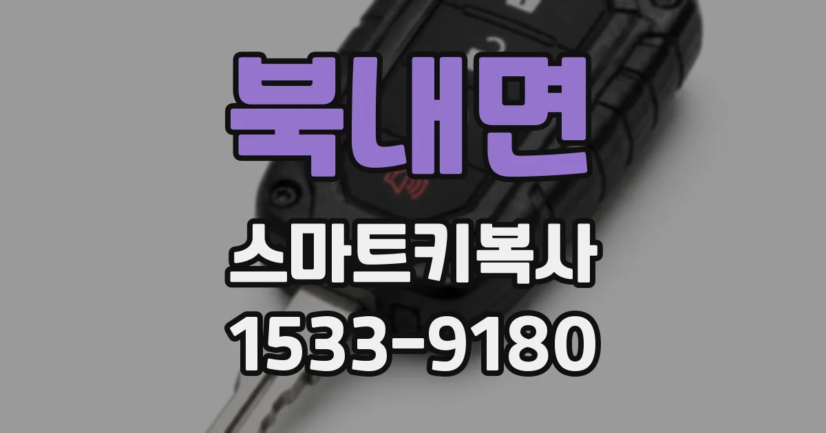 북내면 스마트키복사