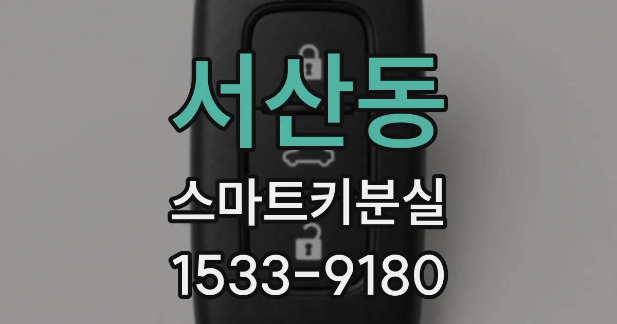 서산동 스마트키분실