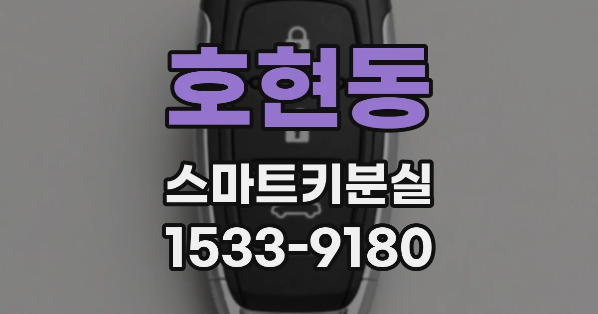 호현동 스마트키분실