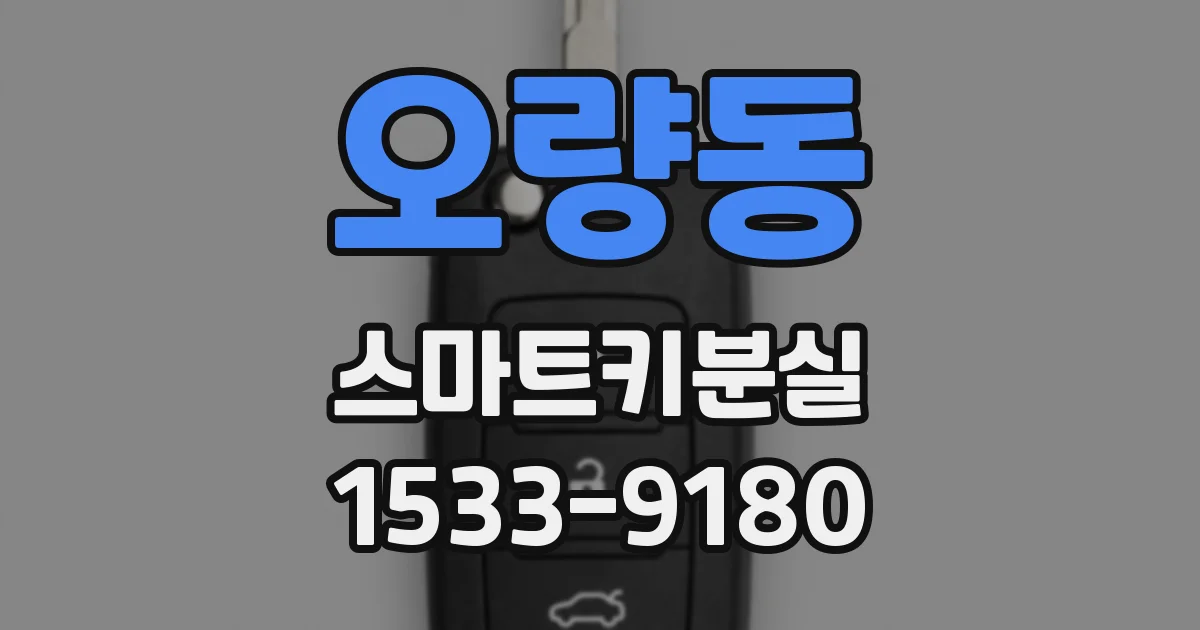 오량동 스마트키분실