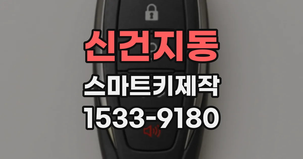신건지동 스마트키제작