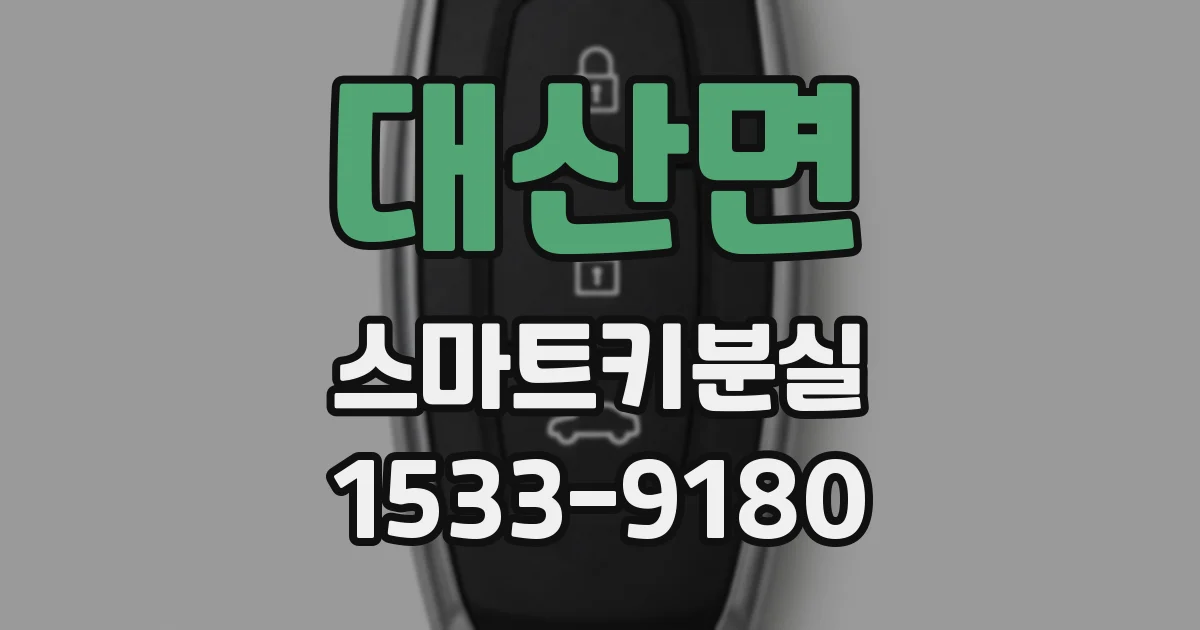 대산면 스마트키분실
