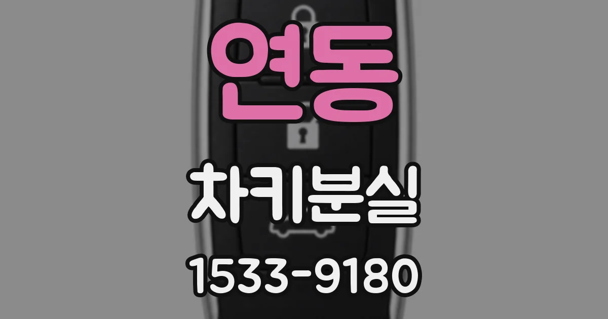 연동 차키분실