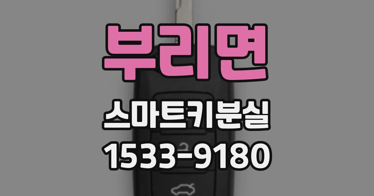 부리면 스마트키분실