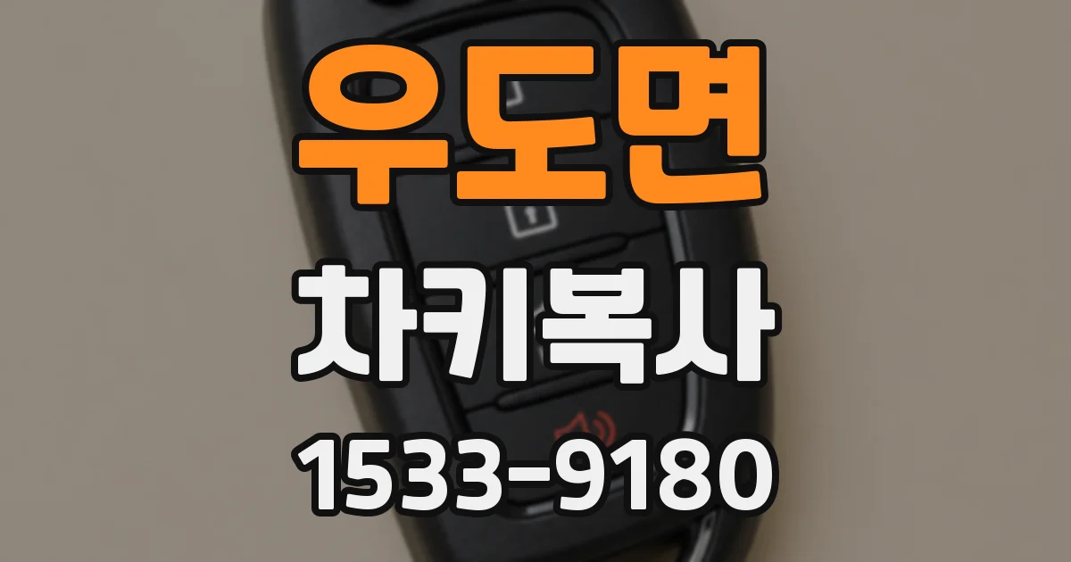 우도면 차키복사
