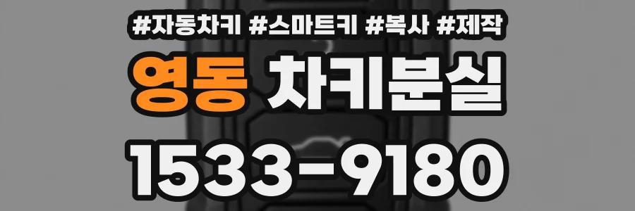 영동 차키분실