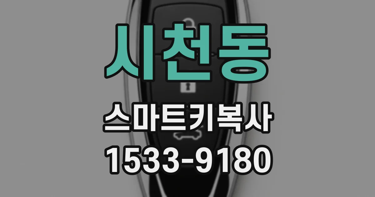 시천동 스마트키복사