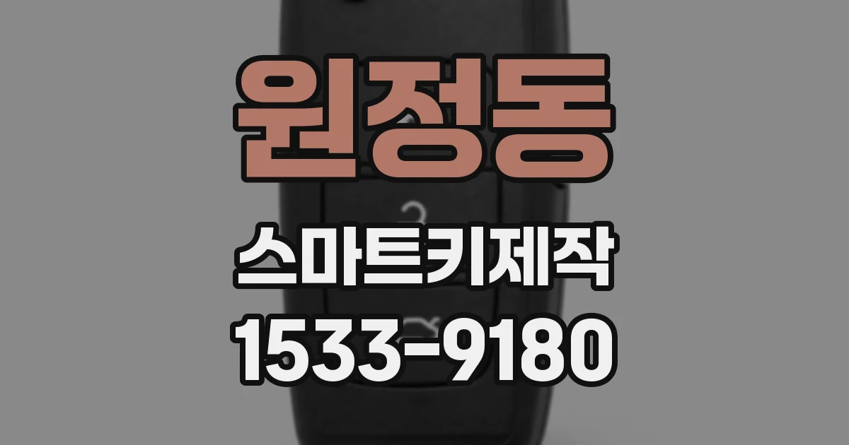 원정동 스마트키제작