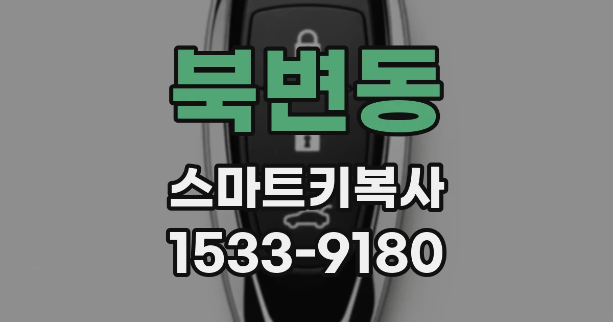 북변동 스마트키복사