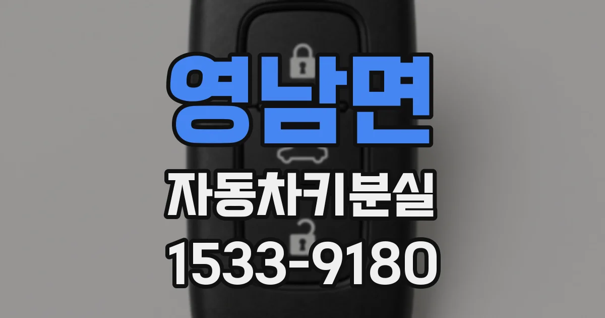 영남면 자동차키분실