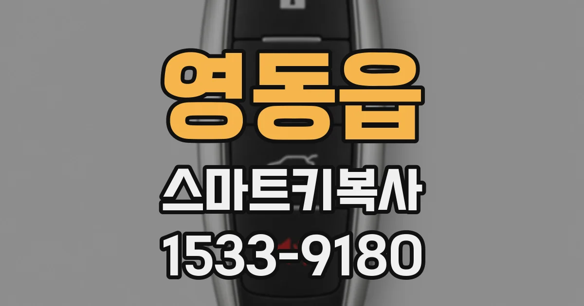 영동읍 스마트키복사