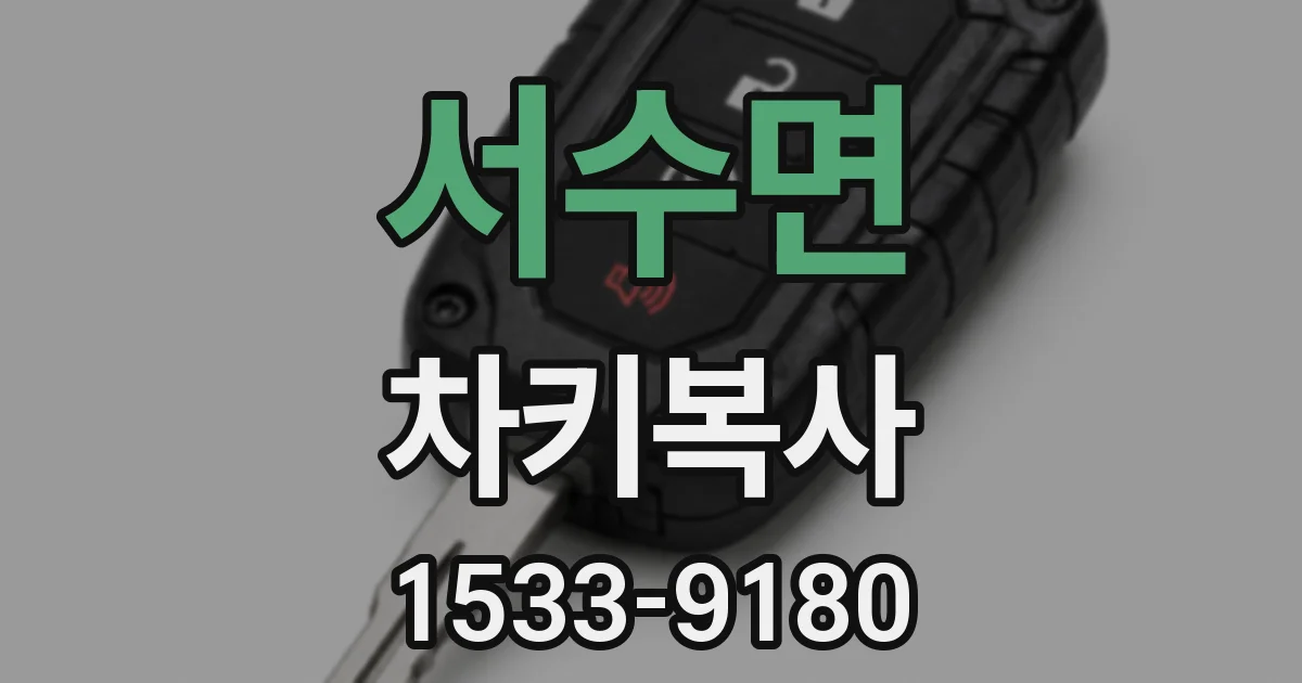 서수면 차키복사