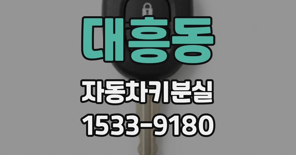 대흥동 자동차키분실