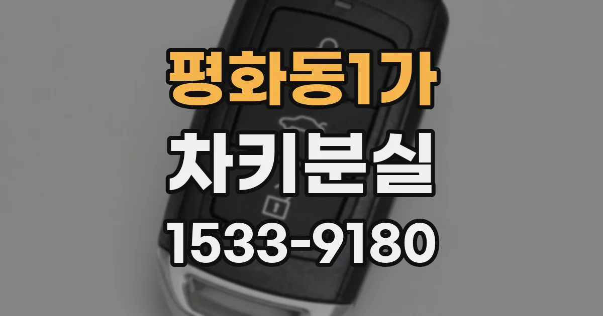 평화동1가 차키분실